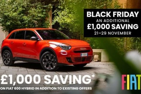 Make the most of unmissable Black Friday offers on the Fiat 600 Hybrid at Arbury